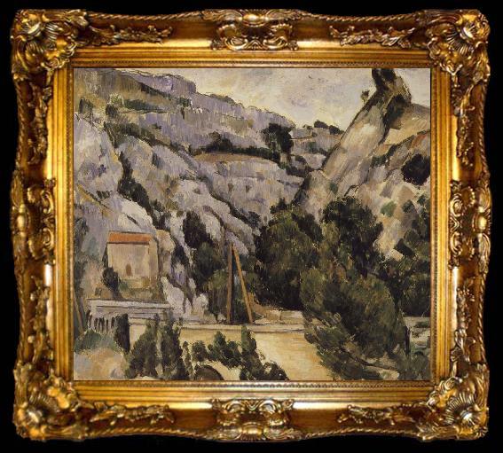 framed  Paul Cezanne viaduct, ta009-2